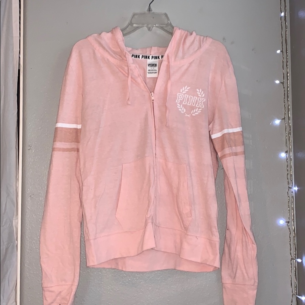 PINK lightweight zip up! SOLD